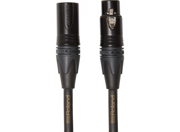 <b>Roland RMC-G10 GOLD Series Cabo Microfone XLR 3 metros comprimento fichas NEUTRIK</b> <b>Roland RMC-G10 GOLD Series Cabo Microfone XLR 3 metros comprimento fichas NEUTRIK</b>
